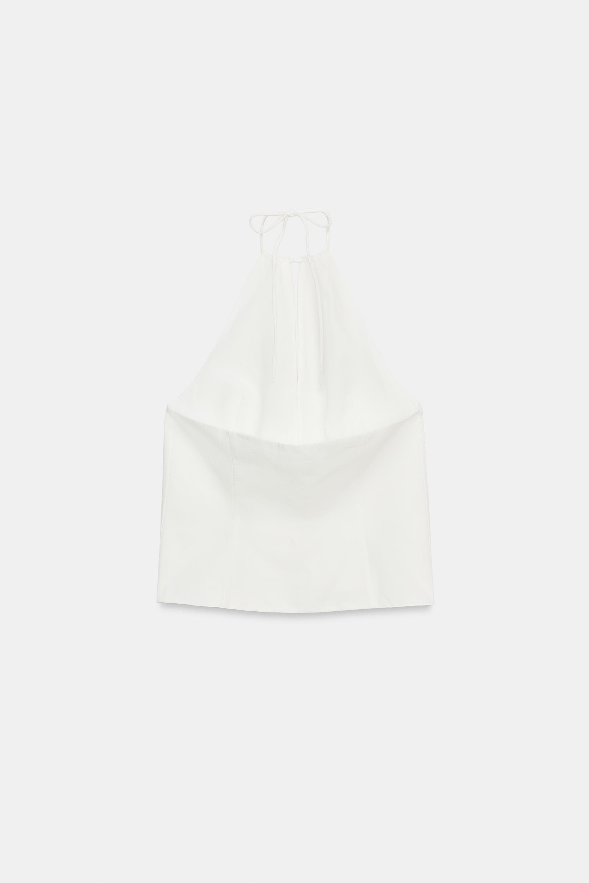 BUTTONED HALTER TOP
